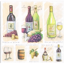 Serwetka   -2356-   wino,